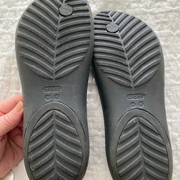 Crocs Serena embellished flower thong slingback size 10 - Picture 7 of 12